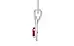 Sterling Silver Ruby Pendant Limited Quality (P9)