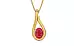 Gold Ruby Pendant Prime Quality (P9)