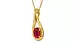 Gold Ruby Pendant Rare Quality (P9)