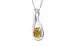 Sterling Silver Thailand Yellow Sapphire Pendant Prime Quality (P9)