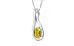 Sterling Silver Thailand Yellow Sapphire Pendant Rare Quality (P9)
