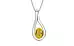 Sterling Silver Thailand Yellow Sapphire Pendant Rare Quality (P9)