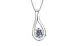Sterling Silver Ceylon Blue Sapphire Pendant Fine Quality (P9)