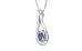 Sterling Silver Ceylon Blue Sapphire Pendant Fine Quality (P9)