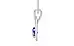 Sterling Silver Ceylon Blue Sapphire Pendant Limited Quality (P9)