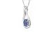Sterling Silver Ceylon Blue Sapphire Pendant Prime Quality (P9)