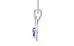 Sterling Silver Ceylon Blue Sapphire Pendant Prime Quality (P9)