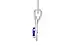 Sterling Silver Ceylon Blue Sapphire Pendant Rare Quality (P9)