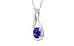 Sterling Silver Ceylon Blue Sapphire Pendant Rare Quality (P9)