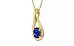 Ashtadhatu Ceylon Blue Sapphire Pendant Rare Quality (P9)