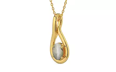 Gold Cat's Eye Pendant Prime Quality (P9)