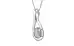Sterling Silver Ceylon White Sapphire Pendant Fine Quality (P9)