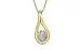 Ashtadhatu Ceylon White Sapphire Pendant Fine Quality (P9)
