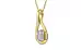Ashtadhatu Ceylon White Sapphire Pendant Fine Quality (P9)