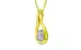 Panchdhatu Ceylon White Sapphire Pendant Fine Quality (P9)