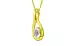 Panchdhatu Ceylon White Sapphire Pendant Limited Quality (P9)