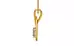 Gold Ceylon White Sapphire Pendant Prime Quality (P9)