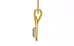 Gold Ceylon White Sapphire Pendant Rare Quality (P9)