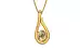 Gold Ceylon Yellow Sapphire Pendant Fine Quality (P9)