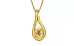 Gold Ceylon Yellow Sapphire Pendant Prime Quality (P9)