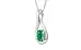 Sterling Silver Emerald Pendant Limited Quality (P9)