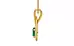 Gold Emerald Pendant Limited Quality (P9)