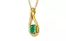 Gold Emerald Pendant Limited Quality (P9)