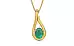 Gold Emerald Pendant Limited Quality (P9)