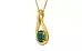 Gold Emerald Pendant Prime Quality (P9)