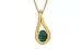 Gold Emerald Pendant Prime Quality (P9)