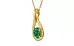 Gold Emerald Pendant Rare Quality (P9)