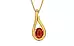 Gold Hessonite Garnet Pendant Limited Quality (P9)