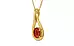 Gold Hessonite Garnet Pendant Limited Quality (P9)