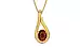 Gold Hessonite Garnet Pendant Rare Quality (P9)