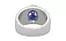 Sterling Silver Thailand Blue Sapphire Ring Fine Quality (R1)