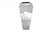 Sterling Silver Thailand Blue Sapphire Ring Fine Quality (R1)