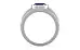Sterling Silver Thailand Blue Sapphire Ring Fine Quality (R1)