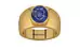 Gold Thailand Blue Sapphire Ring Fine Quality (R1)