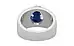 Sterling Silver Thailand Blue Sapphire Ring Limited Quality (R1)