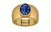 Gold Thailand Blue Sapphire Ring Limited Quality (R1)