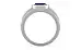 Sterling Silver Thailand Blue Sapphire Ring Prime Quality (R1)