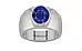 Sterling Silver Thailand Blue Sapphire Ring Prime Quality (R1)