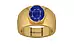 Gold Thailand Blue Sapphire Ring Prime Quality (R1)
