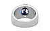 Sterling Silver Thailand Blue Sapphire Ring Rare Quality (R1)