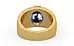 Gold Thailand Blue Sapphire Ring Rare Quality (R1)