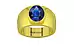 Panchdhatu Thailand Blue Sapphire Ring Rare Quality (R1)