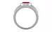 Sterling Silver Ruby Ring Prime Quality (R1)