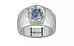 Goldcap Ceylon Blue Sapphire Ring Fine Quality (R1)