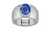 Sterling Silver Ceylon Blue Sapphire Ring Limited Quality (R1)