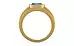 Gold Ceylon Blue Sapphire Ring Prime Quality (R1)